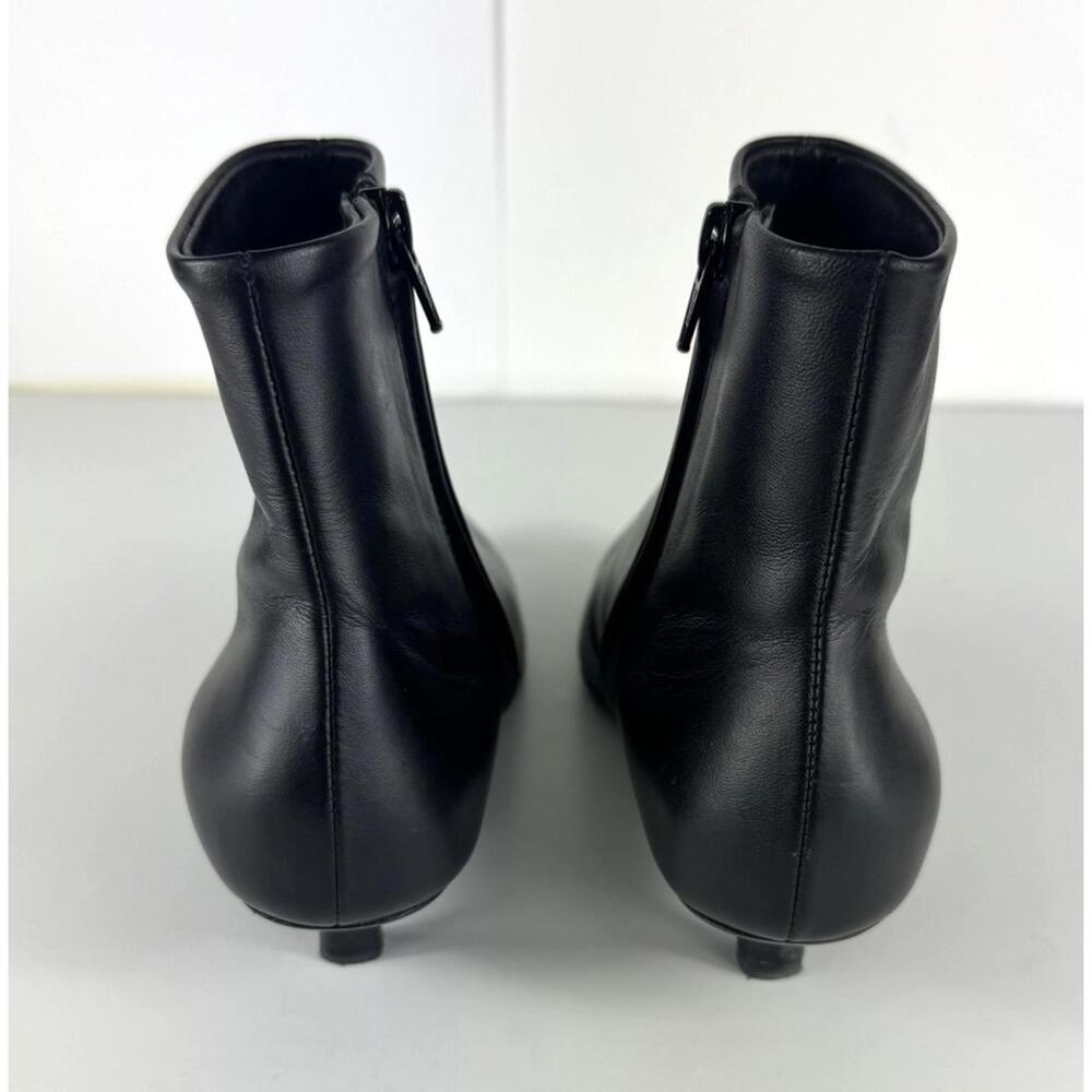 TOTEME Women's The Slim Black Leather Ankle Boot EU 37 US 7 - Picture 6 of 8